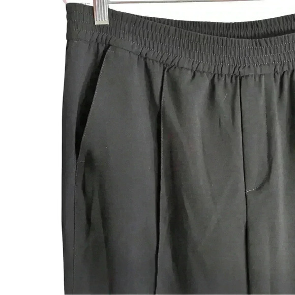 Zara High Waisted Wide Leg Pleated Trouser Pants Slacks Navy - Picture 6 of 8